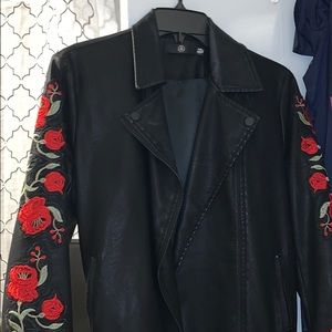 Faux leather jacket